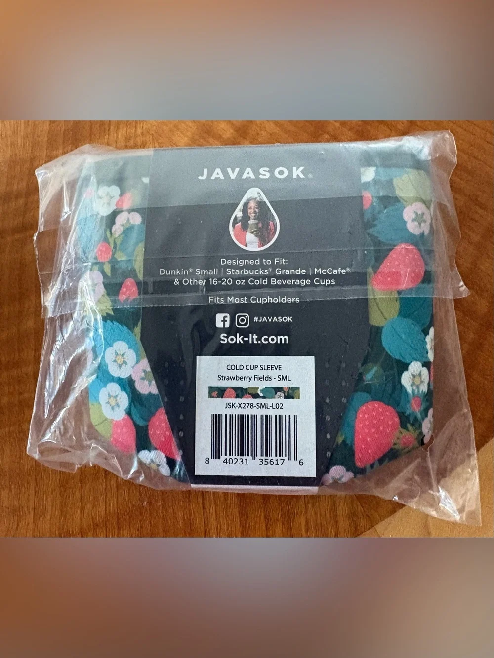 Javasok Floral Insulated Coffee Sleeve